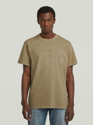 Overdyed Center Chest Loose T-Shirt